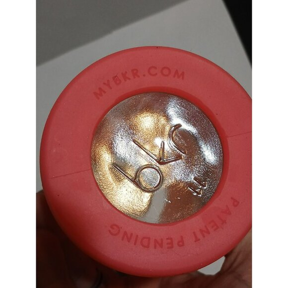 BKR Glass Water Bottle 16 oz W/ Hot Pink Silicone Sleeve Cover - Picture 4 of 11